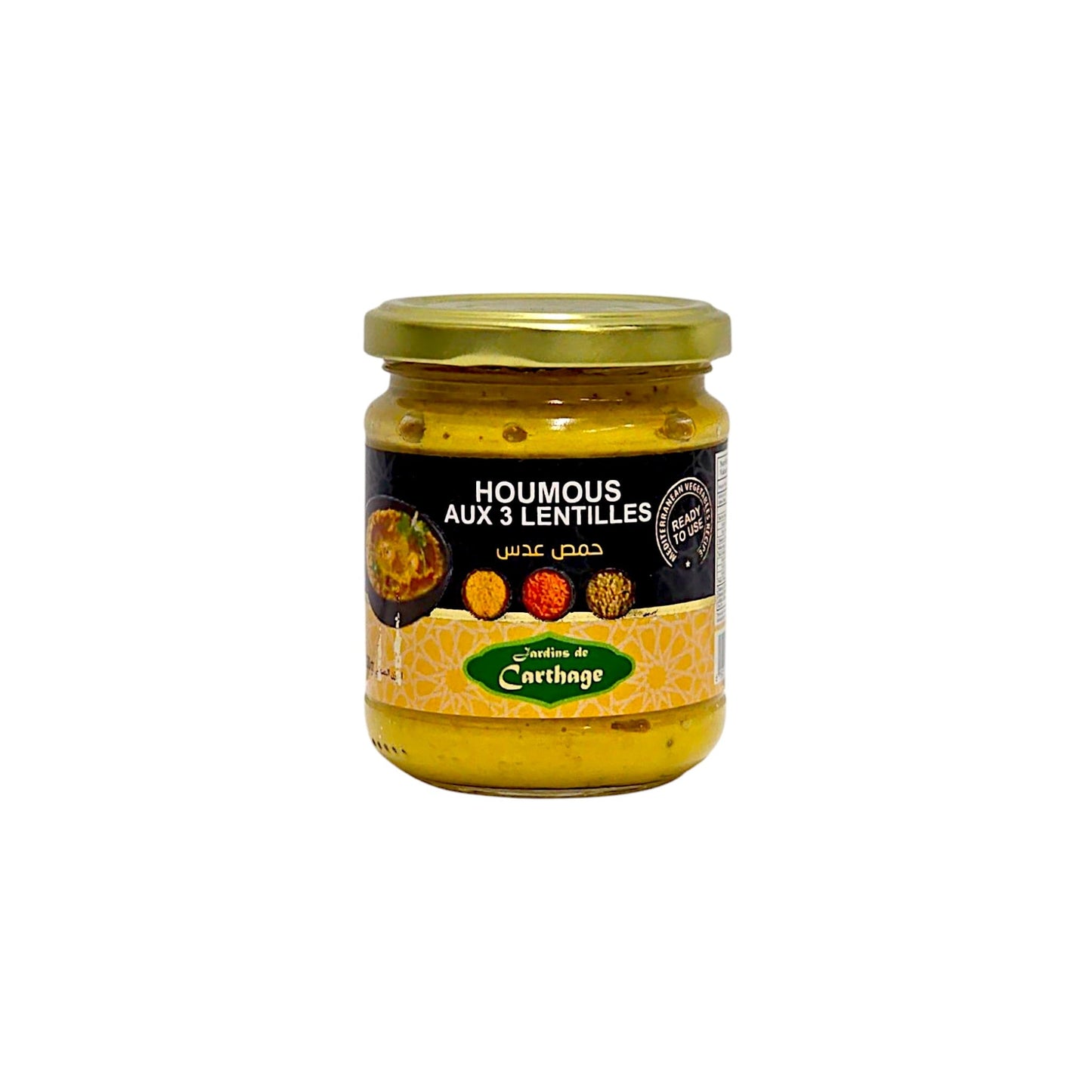 Hummus mit Basilikum – 200g Glas