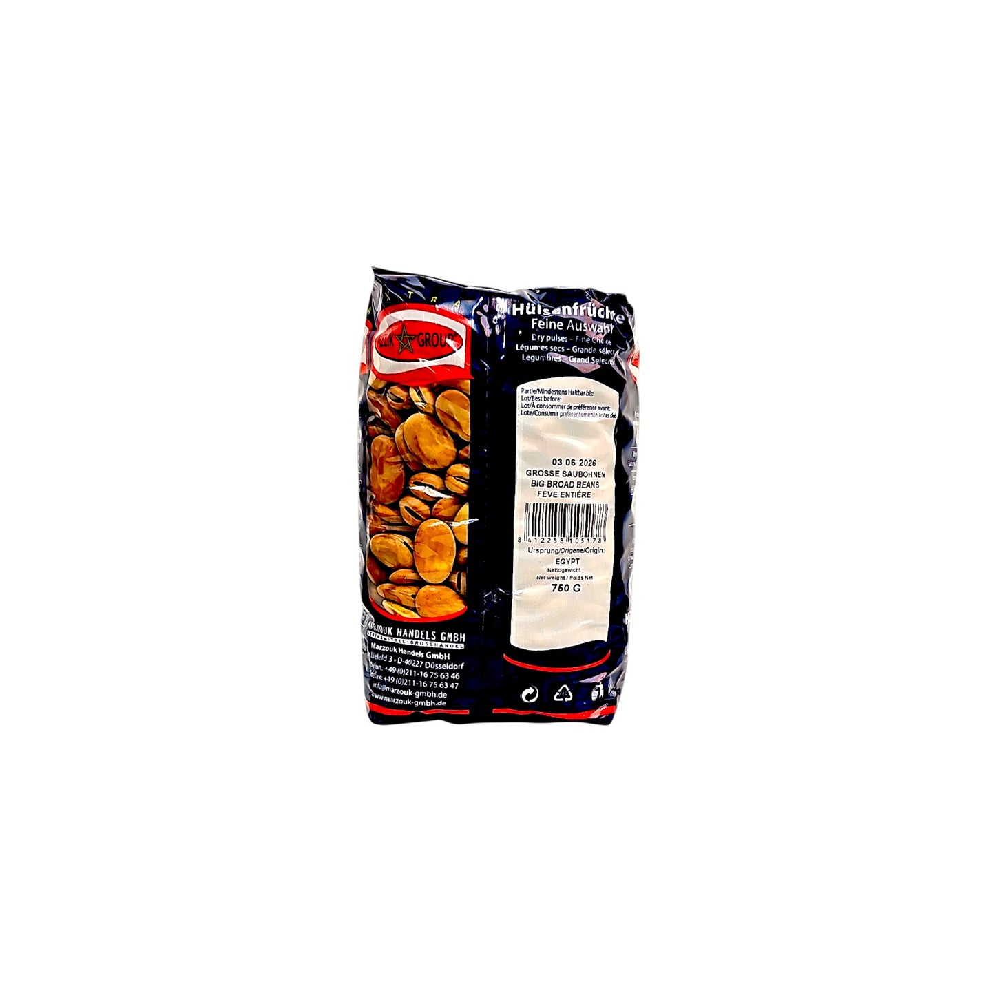 Getrocknete Saubohnen 750g