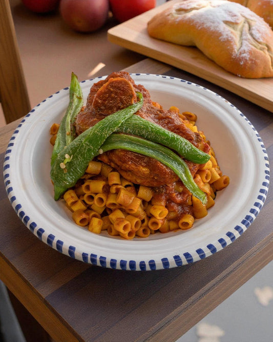 🍝 Tunesische Makkaroni mit Lammfleisch und würziger Sauce