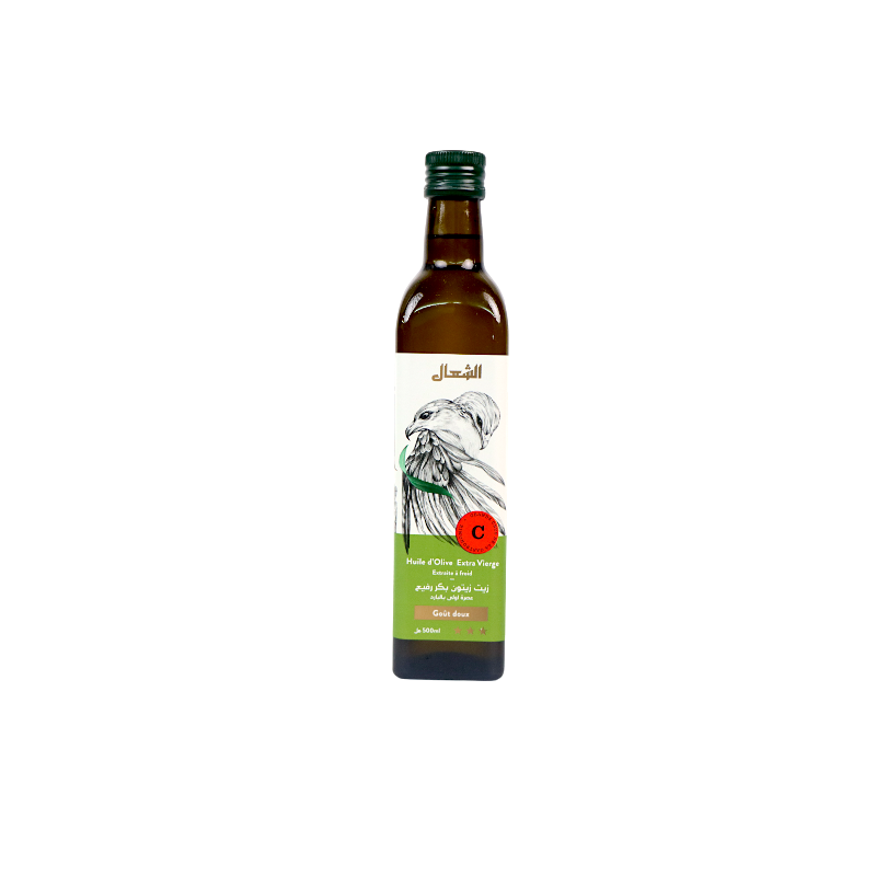 Premium El Chaal Olivenöl Extra Nativ Kaltgepresst 500 ML - Ernte 2023 2024