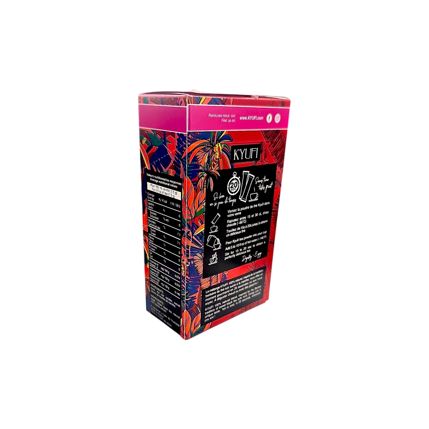 Kyufi Schwarzer Tee mit Minze & Zucker