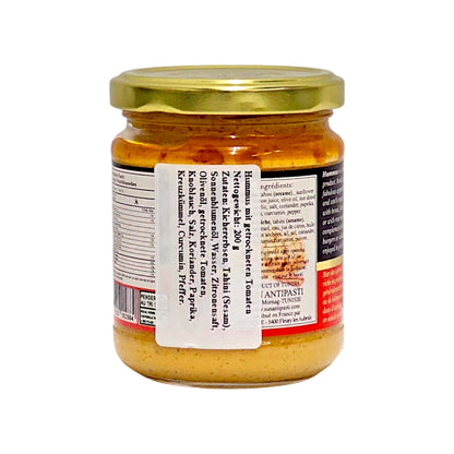 Hummus mit getrockneten Tomaten – 200g Glas