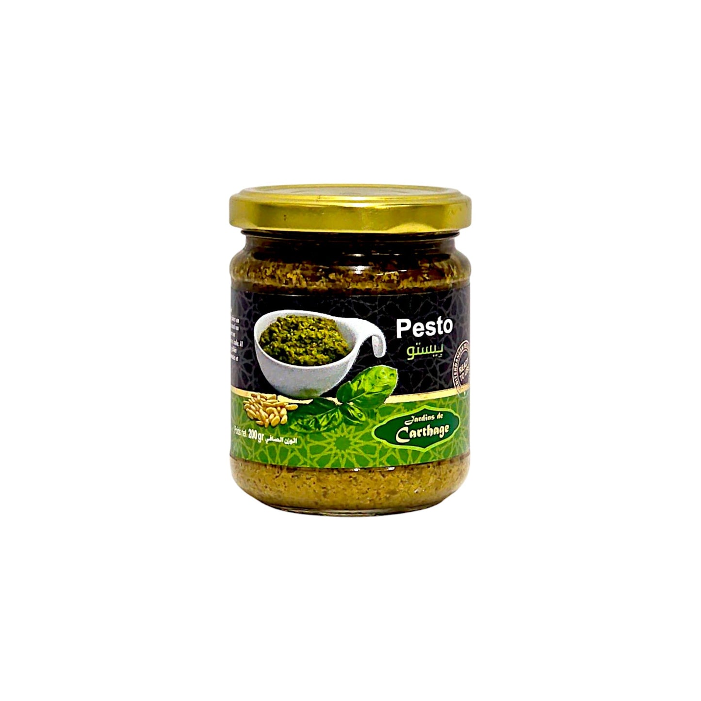 Pesto mit Basilikum & Pinienkernen – 200g Glas