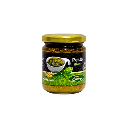 Pesto mit Basilikum & Pinienkernen – 200g Glas