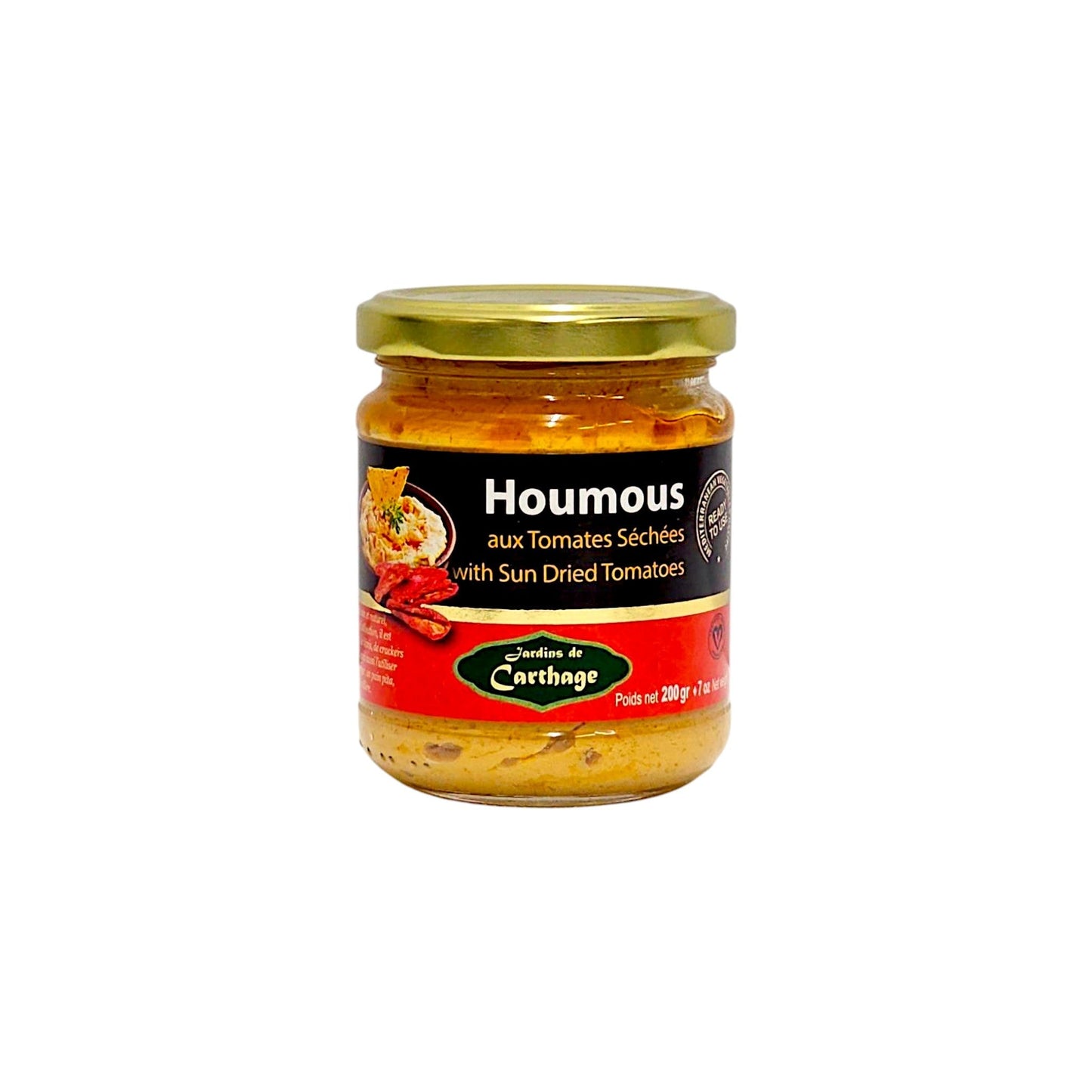 Hummus mit getrockneten Tomaten – 200g Glas