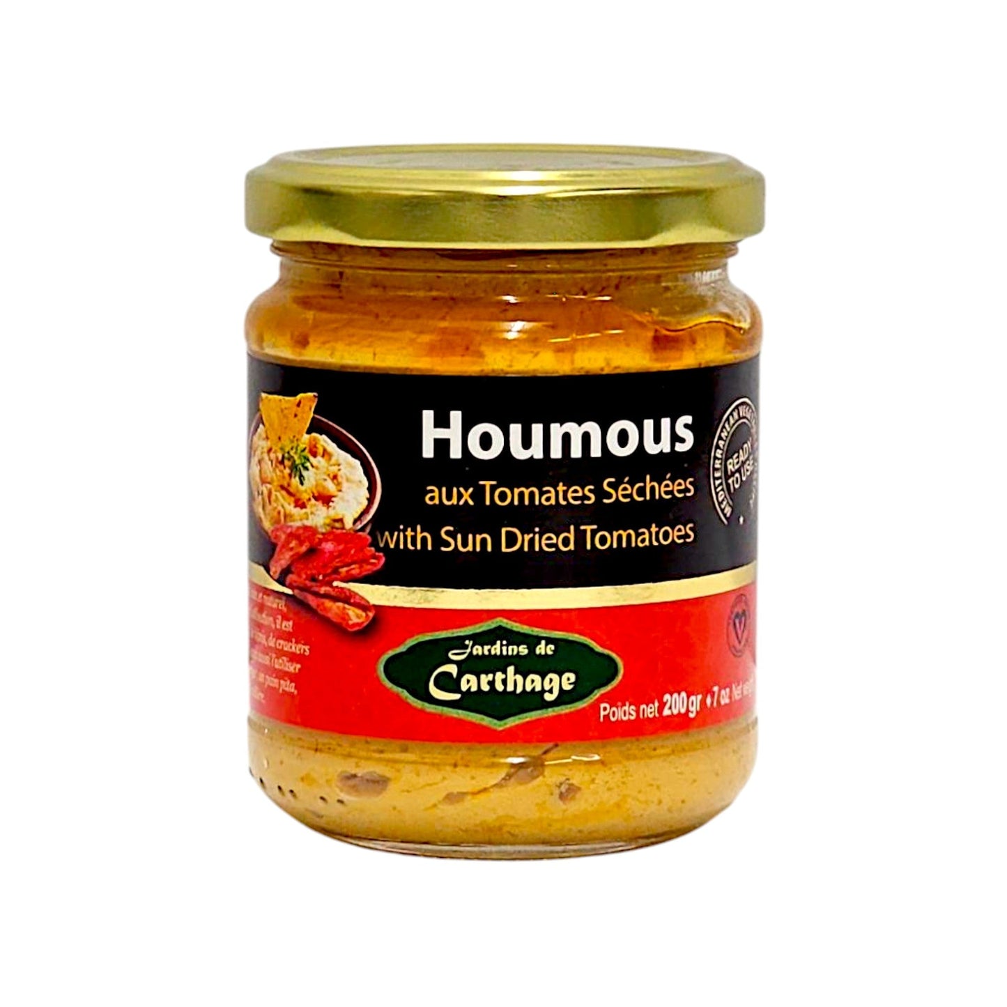 Hummus mit getrockneten Tomaten – 200g Glas