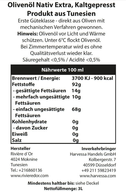BIO Olivenöl 750ML Extra Nativ Kaltgepresst 24-25